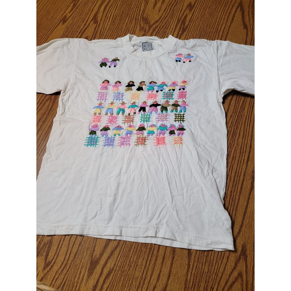 Vintage Hand Stitched Guatemala Shirt Sz Large